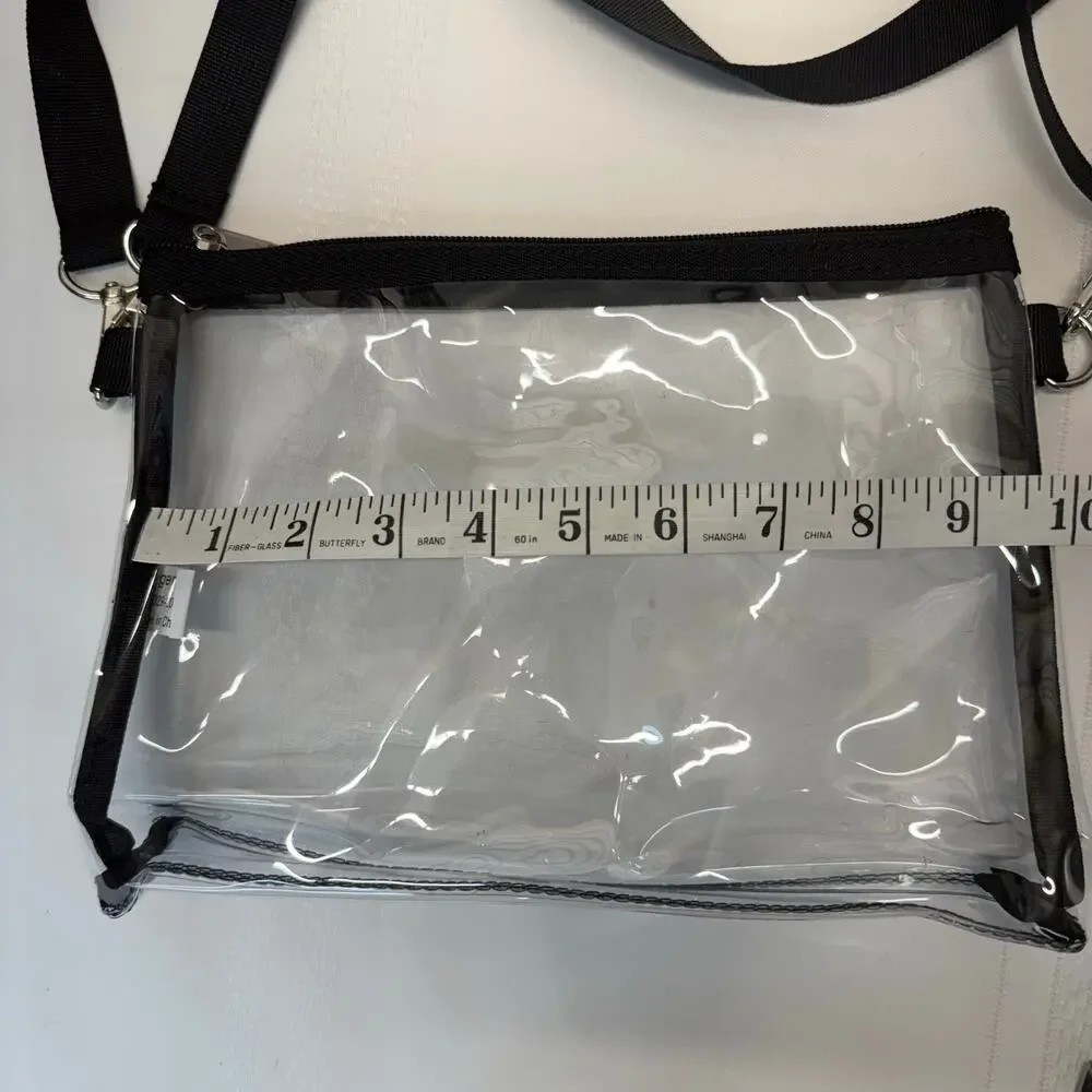 Clear Stadium Approved Crossbody Bag Transparent Concert Festival Purse NEW